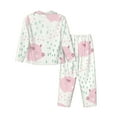 thumbnail image 2 of Bingfone Womens Pajama Sets Cute Pigs Print,Long Sleeve Loungewear Pajamas Set-Medium, 2 of 9