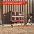 thumbnail image 4 of Chicken Nesting Box with Roll Out Egg Tray, Galvanized Steel Rustproof Laying Boxes for Hens, Chickens & Ducks, Ventilated & Easy-Clean Design, 4 of 8