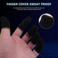 thumbnail image 3 of 18-Pin Carbon Fiber Finger Sleeves For PUBG Mobile Games Press Screen Finger Sleeves Black & Yellow(, 3 of 5