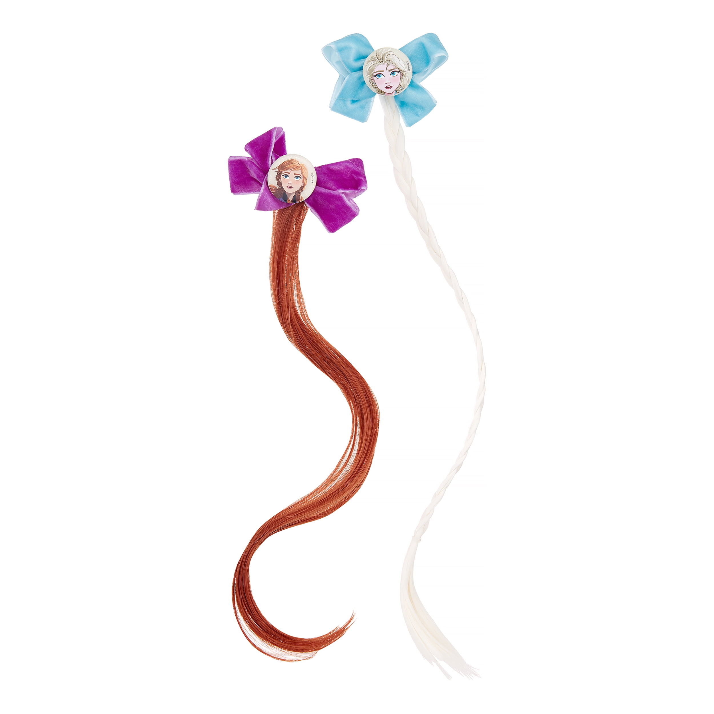 Disney Frozen 2 Elsa Anna Faux Hair Bow Clips 2 Pack Brickseek
