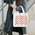 thumbnail image 7 of Rocae cute fox pink or Plush Underarm Bag White Furry Purse Handbag for Autumn and Winter, 7 of 7