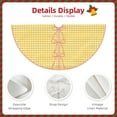 thumbnail image 5 of Kll Yellow Gingham Christmas Tree Skirt 30",Party Decorations Farmhouse For Christmas Decorations Holiday Party, 5 of 8