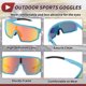 thumbnail image 5 of Gafas de montar para motocicleta Unique Bargains 1 Pc No plegables Antideslumbrantes Tri-Acetato de Celulosa PC UV400 Lente roja Marco azul rojo, 5 of 6