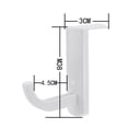 thumbnail image 5 of Limei 2 Pcs Headphone Stand & Hanger, Above & Under Desk Gaming Headset Holder Mount Hook, Earphone Rack with Cable Clip - Black, 5 of 6
