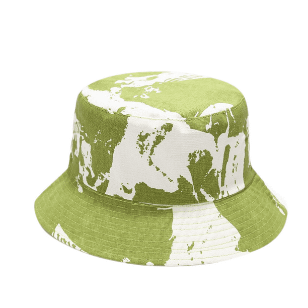 Wekity Cute Bucket Hat Beach Fisherman Hats for Women, Reversible  Double-Side-Wear Unisex (Green-White)