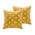 thumbnail image 1 of 2 fundas de almohada decorativas de jacquard rómbico, funda de cojín cuadrada suave de 18 x 18 pulgadas, 1 of 6