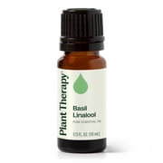 Plant Therapy Basil Linalool Essential Oil 10 mL (1/3 oz) 100% Pure, Undiluted