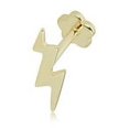thumbnail image 5 of AVORA 14K Yellow Gold Lightning Bolt Cartilage Piercing Flat Back Earring Body Jewelry (18 Gauge), 5 of 5