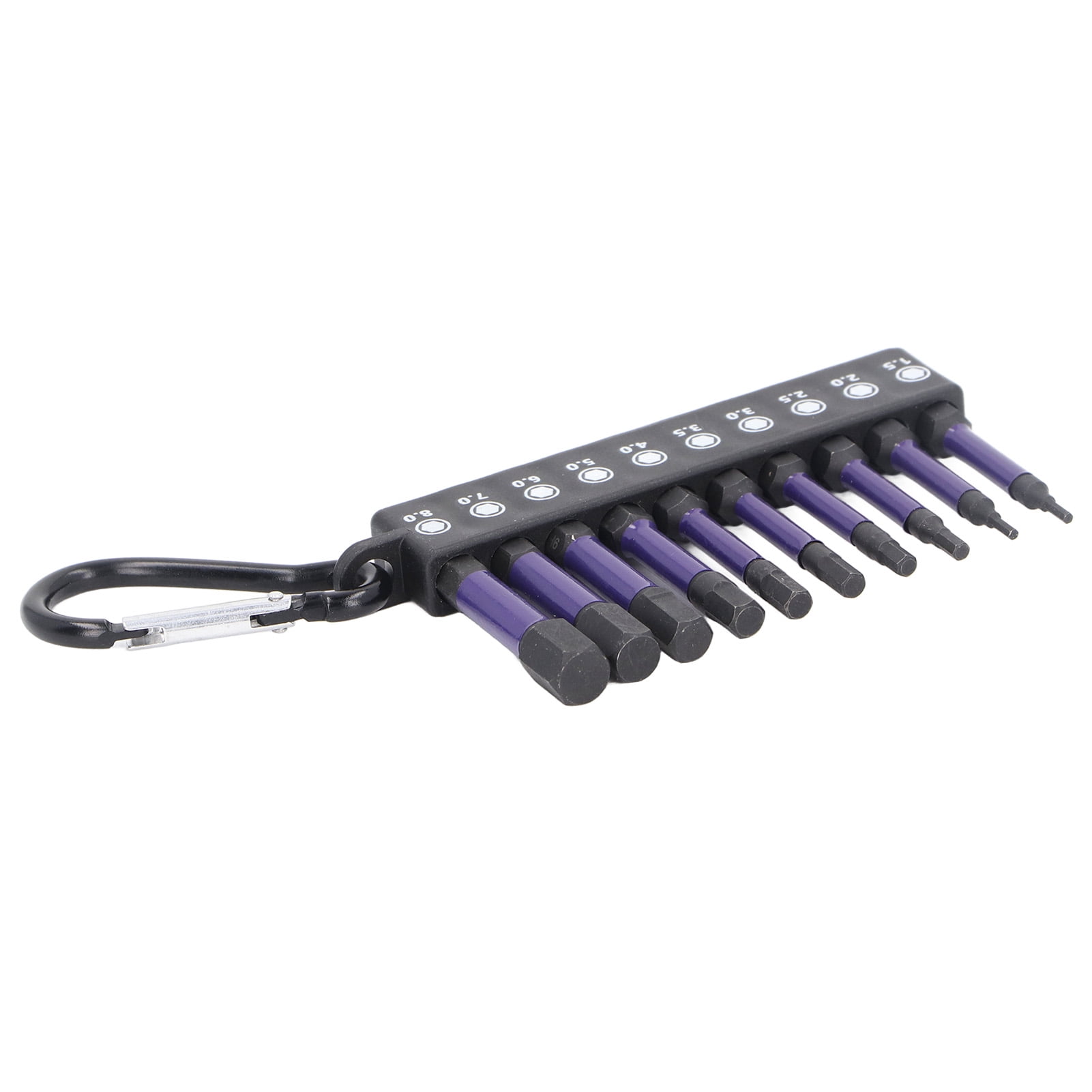 Screw Driver Bit Set, Screwdriver Bit Set 10Pcs Anti Slip Rustproof High Torsion H1.5-H8  for Electrical Maintenance