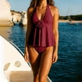 thumbnail image 5 of Homenesgenics Swimwear for Women 2026 Bikini Women's Two-piece V Neck Hanging Vacation Hot Summer Swimsuit Bathing Suit, 5 of 7