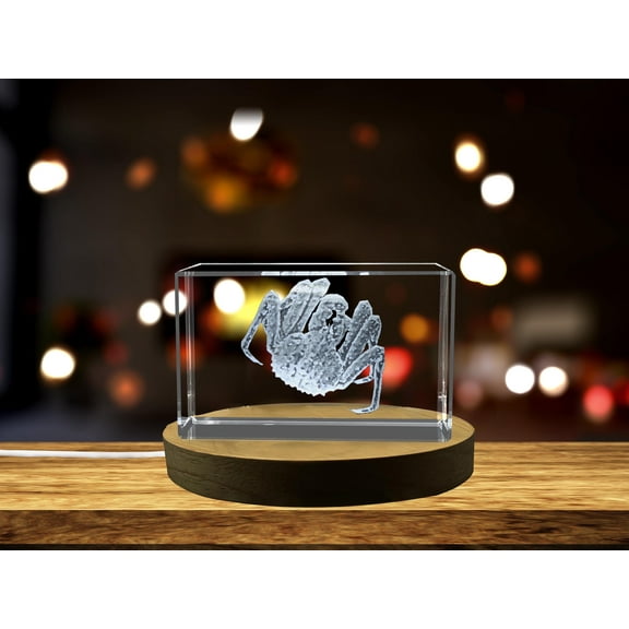 King Crab | Animals Collection 3D Engraved Crystal
