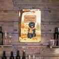 thumbnail image 3 of Welcome Fall Newfoundland Cozy Autumn Field Pumpkins Golden Leaves Vertical Metal Aluminum Sign Newfie Dog Lover Gifts Wall Art Home Decor - 12013, 3 of 5