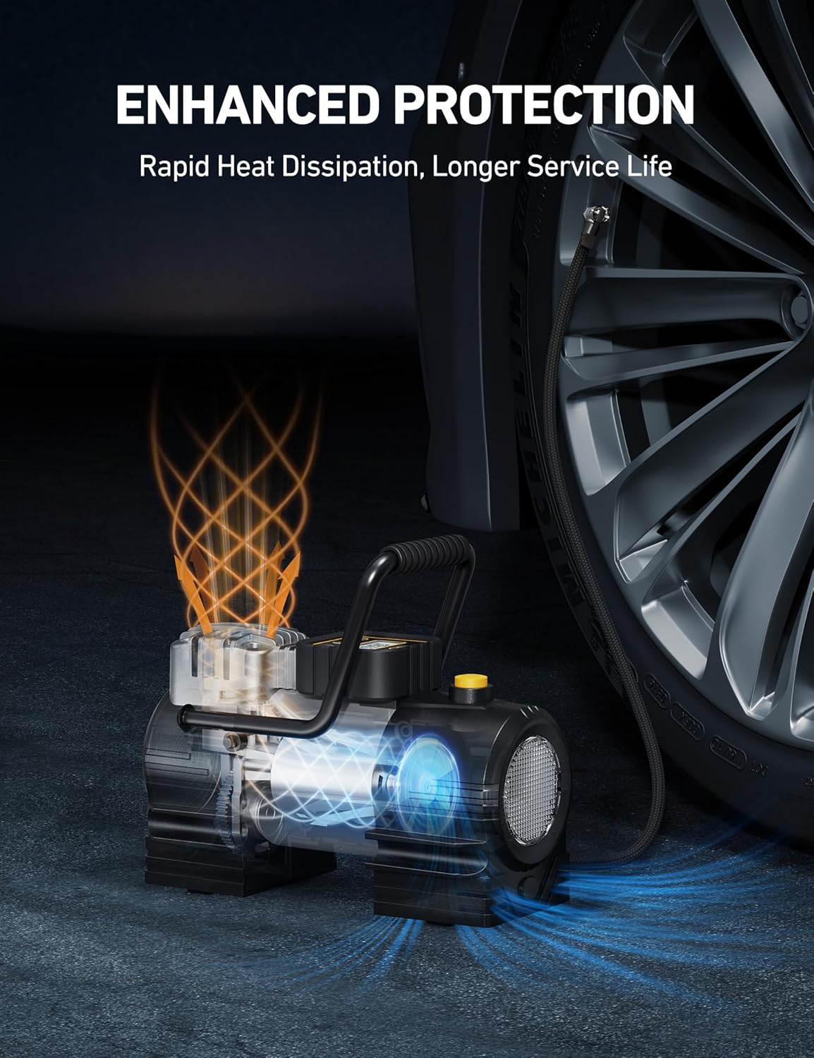 AstroAI 150 PSI Portable Tire Inflator with LED Light photo 3