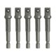 thumbnail image 2 of Juego de 5 adaptadores de extensión de enchufe a taladro, vástago hexagonal de 1/4 de pulgada para 375 mm, 2 of 9