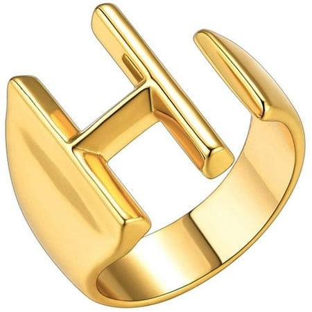 choice of all Gold Initial Rings for Women,Personalized Letter Rings ...