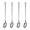 4 Pcs, variant on CuiLiyq 2 Pcs Long Handled Ice Tea Spoons, Cocktail Stir Spoons, Stainless Steel Coffee Spoons, Ice Cream Scoop (7.7 Inch)