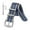 Grey Blue Stripe, variant on Nylon Watch Band 18mm Military Ballistic Nylon Replacement Watch Strap with Stainless Steel Buckle for Men Women