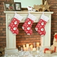thumbnail image 7 of Coolnut Christmas Santa Claus Stocking 1pc, Large Fireplace Xmas Hanging Stockings with Plush Cuff for Family Holiday Party Decorations, 17.71"x 12.20", 7 of 7