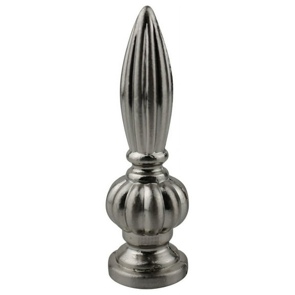 Urbanest Agnes Lamp Finial, 3 1/16" Tall, Brushed Nickel