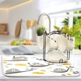thumbnail image 5 of qxltty Cute Sloth Patterns Lying on A Branch Kitchen Drying Mat Extremely Absorbent Microfiber Dish Mats for Plates Cutlery Pots and Pans 18×24in, 5 of 8