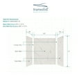 thumbnail image 5 of Transolid EWK604872-41 Expressions 60" W X 48" D X 72" H Three Panel Shower Wall Kit -, 5 of 6