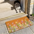 thumbnail image 6 of Tulip Floral Butterfly Coir Door Mat for Front Door, Spring Sumeer Flowers Outdoor Welcome Mats for Entrance,Garden,RV,Patio,Home Porch Decor Doormat 30x17 Inch, 6 of 6