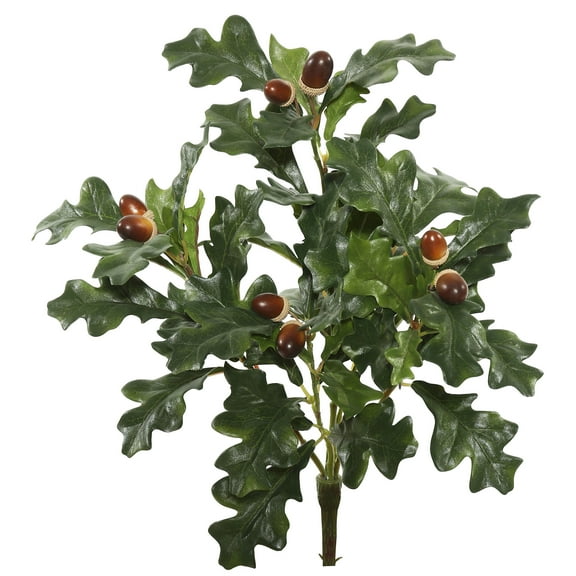 Vickerman 18" Artificial Green Oak Spray. Includes 3 sprays per pack.