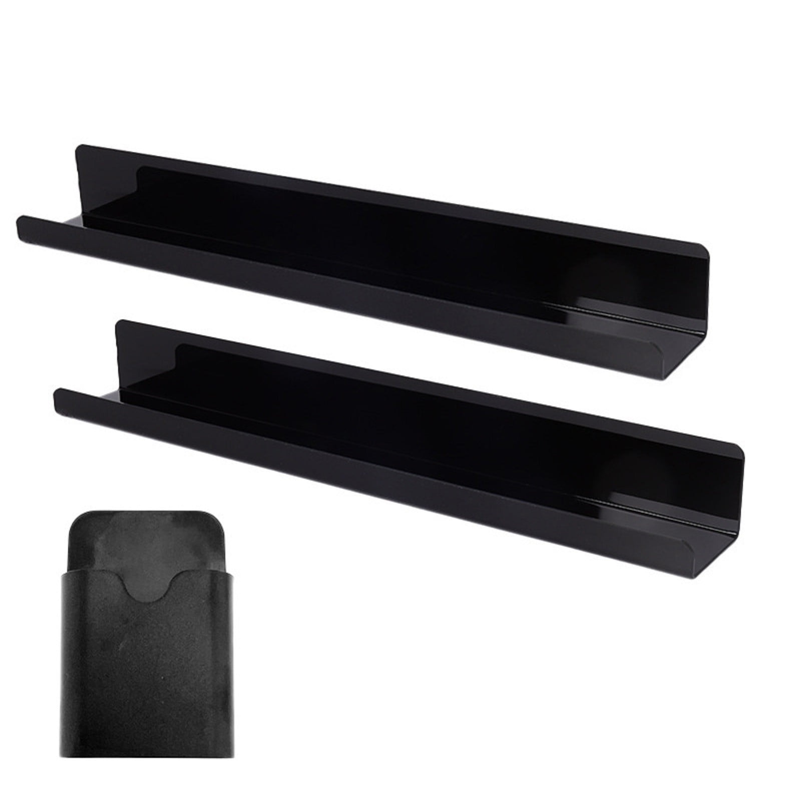 Clearance Office cabinet under $20,2 Pcs Book Shelf For Whiteboard Book Shelves With Marker Holder Super Strong Adsorption File Stand For Classroom//Fridge Acrylic 2PC