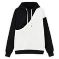 thumbnail image 7 of Comdrip Baggy Hoodie, Adult Women Men Oversized Printed Sweatshirts Pullover Women's Loose Casual Sweatshirts Pet Carrier Hoodie Black M, 7 of 7