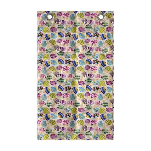 Mushroom Hanging Pocket Organizer, Colorful Mushroom Vibrant Display Ingredient Variety Fun Design, Printed Polyester Storage Bag with Pockets, 21" x 31", Multicolor