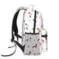 thumbnail image 3 of Easygdp winter Snowflake Dachshund Mochila Ergonómica Versátil para Laptop - Múltiples Bolsillos, Correas Ajustables, Unisex para Escuela, Viajes y Actividades al Aire Libre-One Size, 3 of 5