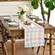 thumbnail image 1 of Banderas de mesa de Pascua para decorar la mesa del comedor | Diseño de conejito, huevos y flores | Camino de mesa primaveral colorido de 180 x 32 cm | Decoración para fiestas y festividades, 1 of 6