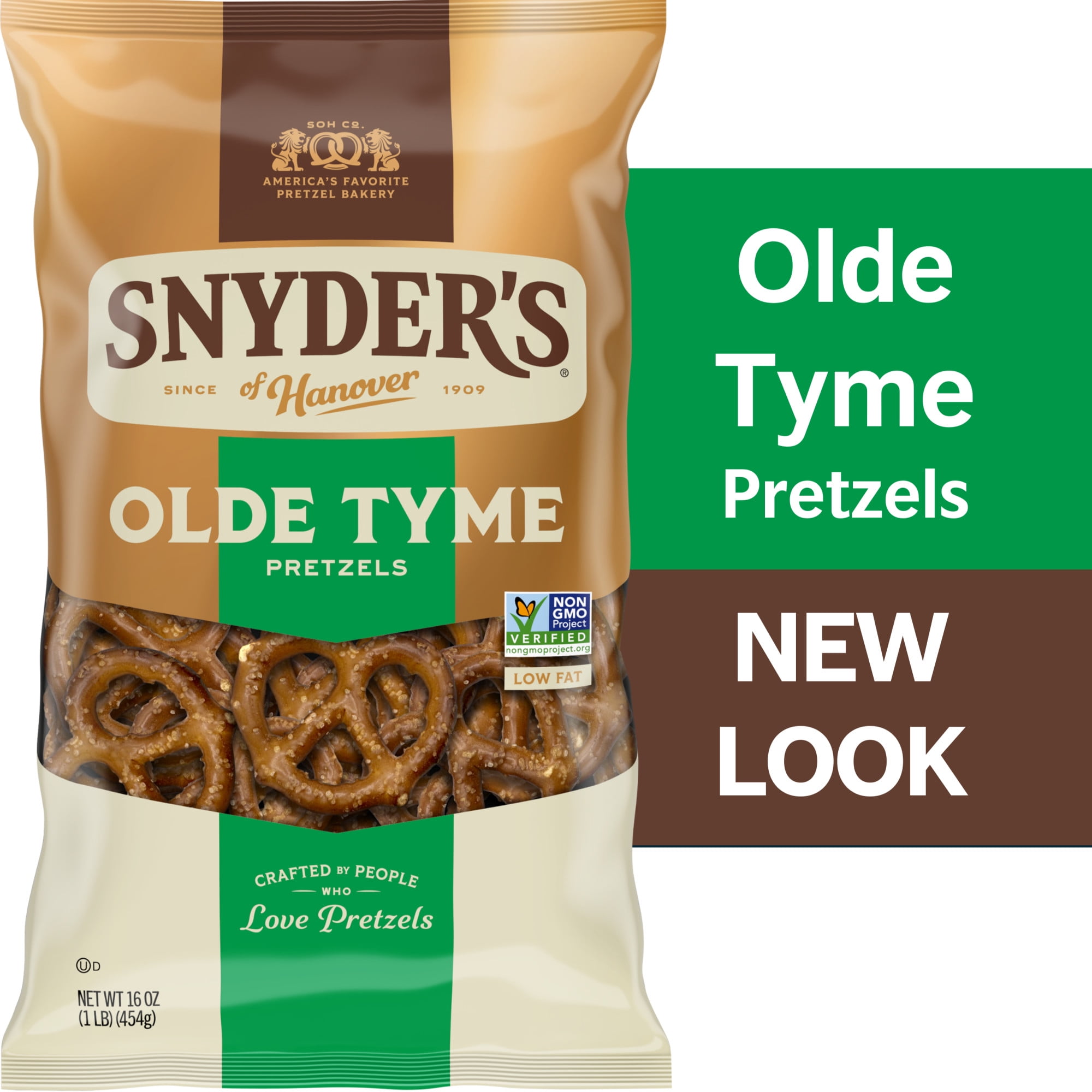 (3 pack) Snyder's of Hanover Olde Tyme Pretzels, 16 oz Bag