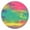 Colorful Tie Dye-2, variant on Colorful Tie Dye Pattern Round Fitted Tablecloth with Elastic Edge,Dining Table Cover Waterproof,Outdoor Round Tablecloth for Camping,Dining,Indoor and Outdoor