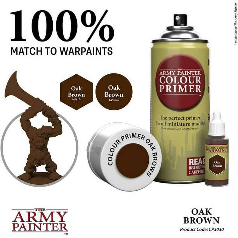 Army Painter Primer: Oak Brown Spray (400ml) - TLAMA games
