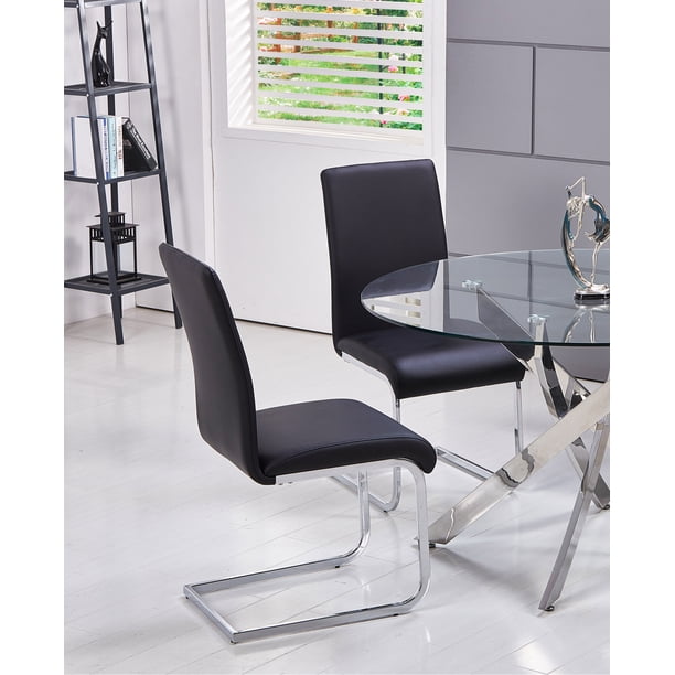 Best Master Furniture's Mirage FauxLeather Dining Chairs (Set of 2