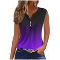 thumbnail image 2 of Giftesty Tank Tops for Women Clearance Women's Printed V-Neck Sports Tops for Outer Wear Bottoming Slim Sleeveless Tops, 2 of 5
