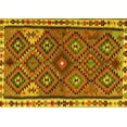 thumbnail image 1 of Ahgly Company Indoor Rectangle Persian Yellow Traditional Area Rugs, 2' x 5', 1 of 4