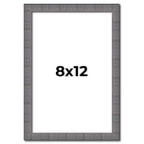 8x12 Frame Blue Kingsley Pewter Solid Wood Picture Frame Width 0.75 Inches |Interior Depth 0.5
