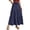 Blue, variant on Ediodpoh Women's Skirts Summer Linen Solid Color A Line Wrap Skirt with Drawstring Flowy Boho Ruffle High Waist Beach Maxi Skirts Beige S