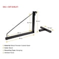thumbnail image 5 of 8 Pack 1 Tier Shipping Container Shelving Bracket with Hooks - 16"x18", 550 lbs WLL - Black Powder Coated Steel for Heavy Duty Trailer Containers - Easy to Assemble & Remove, 5 of 9