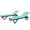 39#Lake Blue, variant on 2-Pack Lake Blue Patio Lounge Chairs – 5-Position Adjustable Aluminum Chaise with Wheels & Side Table