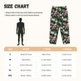 thumbnail image 2 of Salouo Lilies Flowers Print Women's Pajama Pants Casual Loose Sweatpants PJs Flowy Pants Drawstring Palazzo for Women Wide Leg Pants Lounge Pajama -XX-Large, 2 of 8
