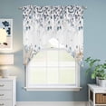 thumbnail image 6 of Swag Valance Curtains for Windows, Blue Beige Coastal Light Filtering Kitchen Curtains with Rod Pocket, Beach Starfish Summer Eucalyptus Window Treatment Valances for Living Room, 36x36 - 2 PCS, 6 of 9