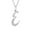 E, variant on K-KED Moissanite Necklace for Women A-Z Initial Letter Pendant 925 Sterling Silver