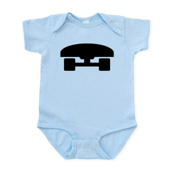 CafePress - Skateboard Logo Icon Infant Bodysuit - Baby Light Bodysuit, Size Newborn - 24 Months