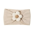 thumbnail image 5 of Delliss Super Stretchy Soft Headband for Newborn Baby Girls Infant Toddlers Kids Cotton Summer Headscarf with Hair Flower, 5 of 8