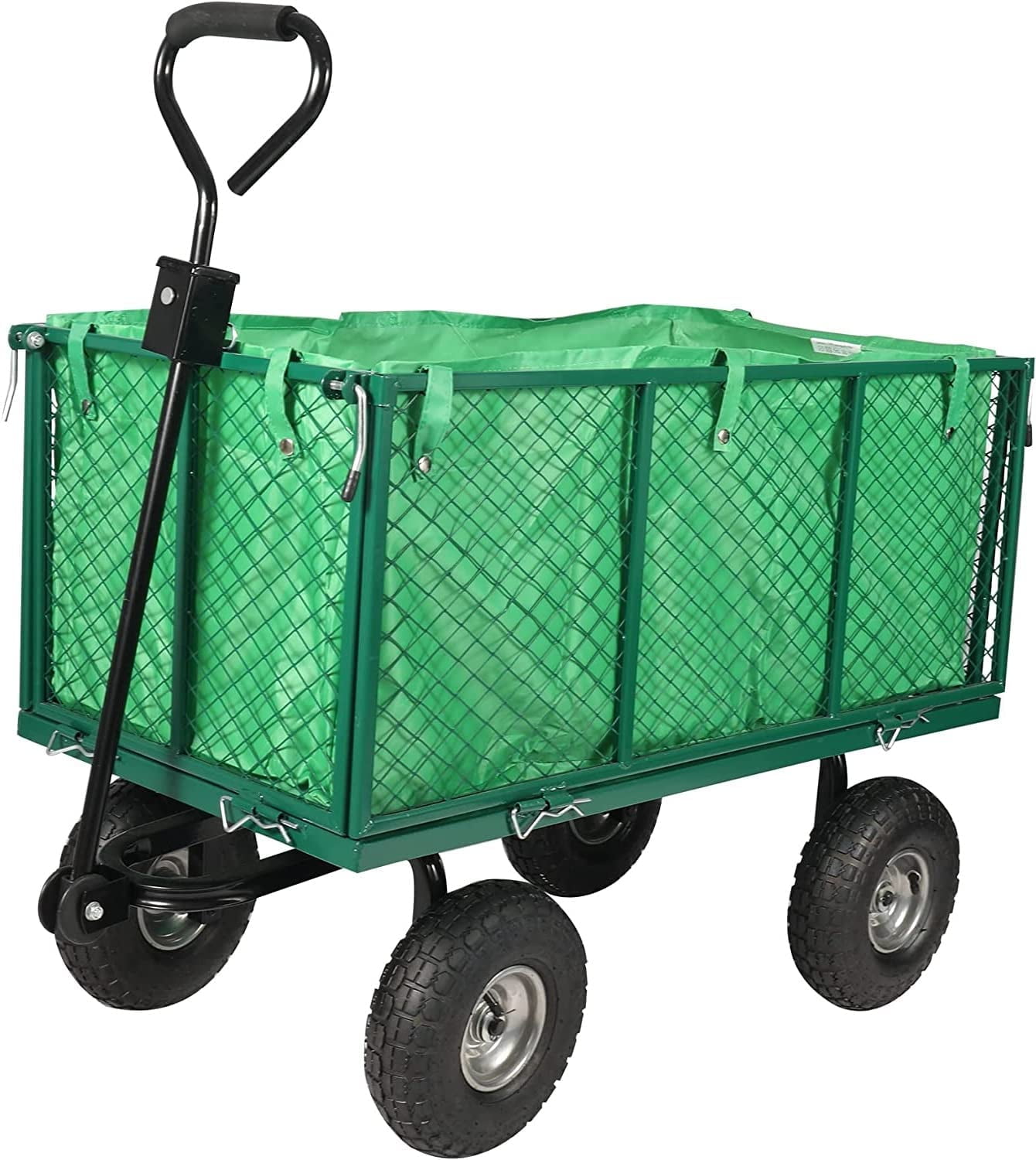 REDCAMP Mesh Steel Garden Carts Utility Wagon, Heavy Duty 550 Lbs
