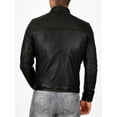 thumbnail image 3 of New Men's Genuine Lambskin Leather Slim Fit Biker Motorcycle Jacket For Men A088, 3 of 4