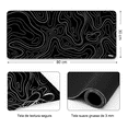 thumbnail image 2 of Alfombrilla De Ratón Impermeable Mapa topográfico Belug, Negro, 2 of 5